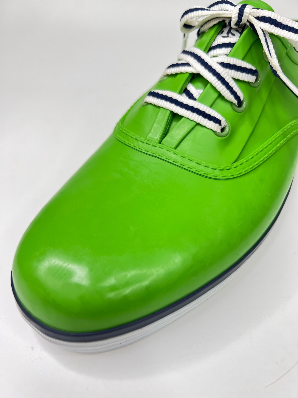 Keds Women’s Rubberized Green/Navy Puddle Jumper Low Top Lace Up Sneaker Size 9 - Picture 4 of 14